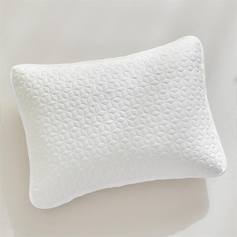 1pc Bedspread+ Pillowcase 3pcs Set Solid Color Ultrasonic Quilted Bedsheet Gentle Breathable Blanket for Home Decoration