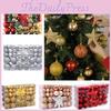 Festive Christmas Tree Decorations Set Of 100 With Decorative Star Topper And Hollow Plastic Baubles
