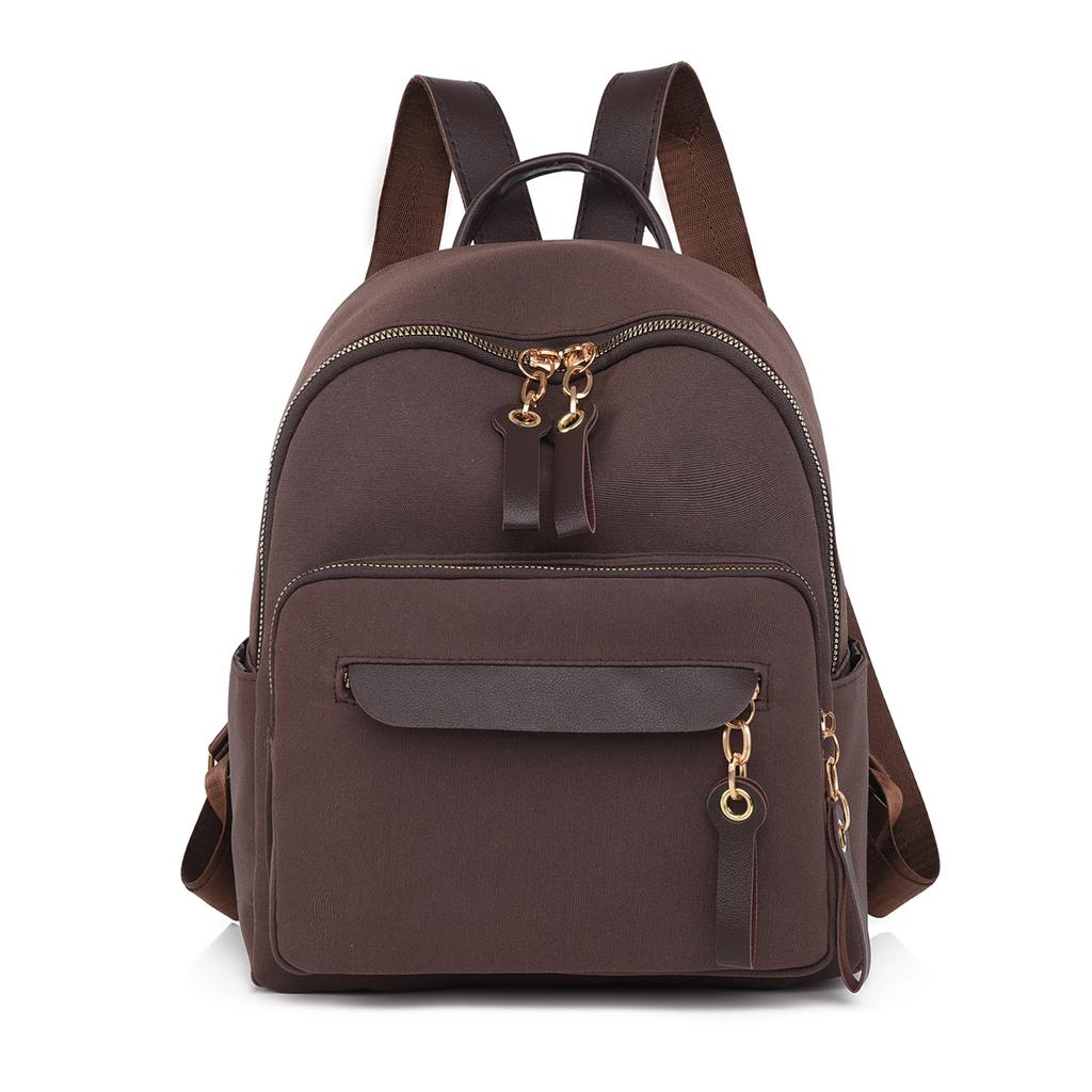 Oxford Backpack Women's Travel Backpack Large Capacity Color Block Student Schoolbag