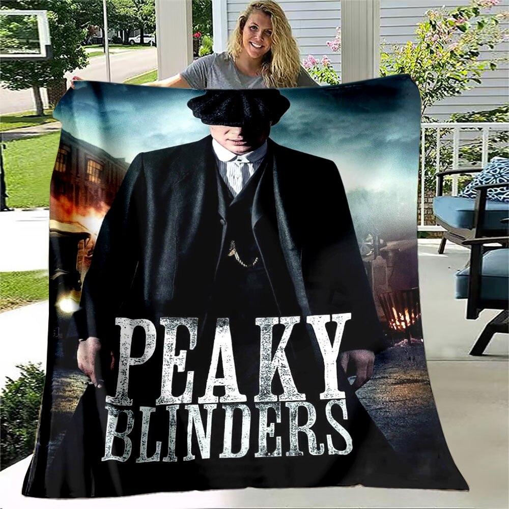 Peaky Blinders Soft Flannel Thin Blanket Popular Gangster TV Blanket Portable Home Travel Office Lunch Break Throw Blanket