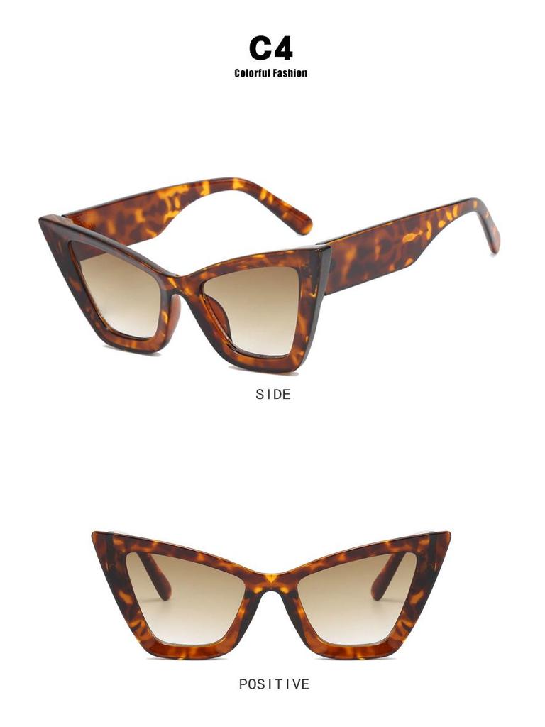 Large Cat Eye Sunglasses - 2023 Women's Fashion Runway Style