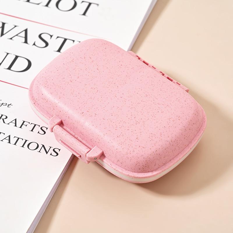 

Portable Medicine Organizer: 8-Compartment Dustproof & Moisture-Proof Pill Box for Travel and Business Trips