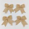 Handmade Burlap Bow for DIY Christmas and Holiday Decoration