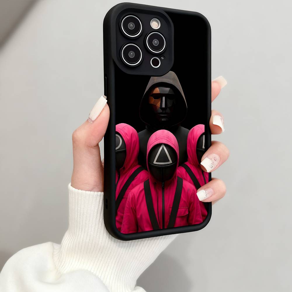 

S-Squid G-Game Phone Case Phone Case Soft Gel Rubber TPU For Women Men Full Camera Protective Strengthen Shockproof iPhone 16 pro