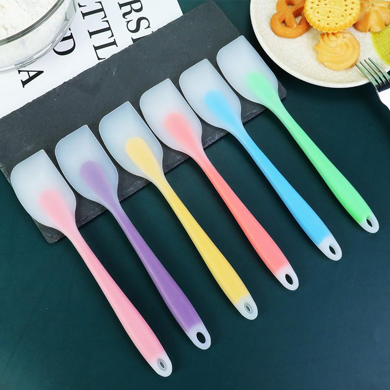Semi-Transparent Silicone Spatula - High-Temperature Cake & Cream Mixer for Baking Small 21cm