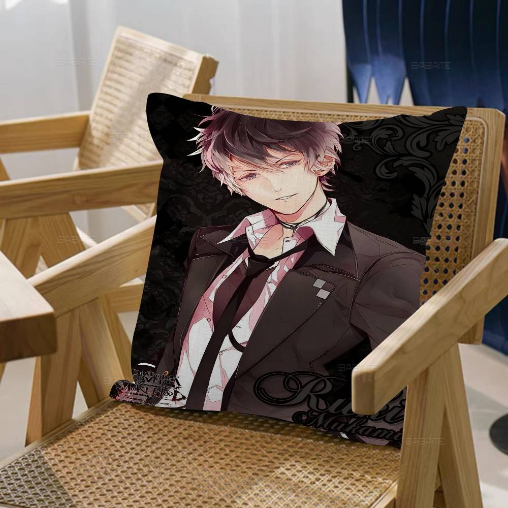 Anime D-Diabolik L-lovers Cushion Cover Inches Farmhouse Decor Home Throw Pillow Covers for Couch Decorations