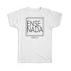 Gift T-Shirt : ENSENADA Mexico Square Modern Minimalist Font