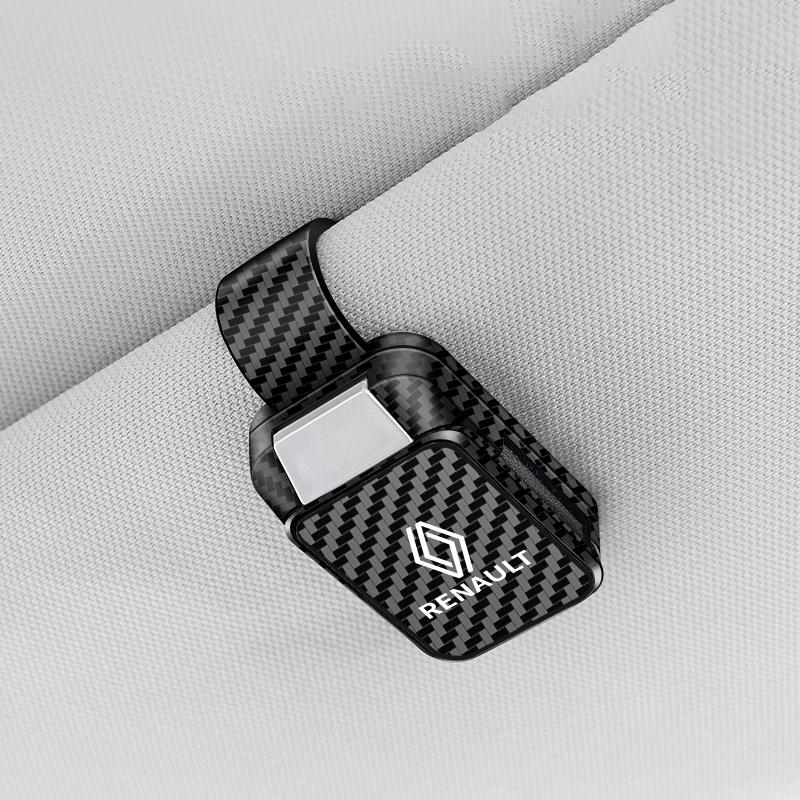

Hub Caps New Carbon Fiber Car Glasses Clip Sun Visor Sunglasses Holder For Renault Alaskan Captur Clio RS Kadjar Duster Scenic M