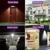 Powerful LED Solar Outdoor Led Courtyard Wall Lamp 3 Modes Human Body Induction Garden Terrace Garage Door Street Lighting
