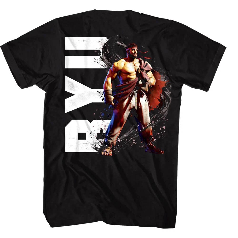 Street Fighter 6 T Shirt Unisex WOMEN Chun-Li Ryu Ken Graphic Tee Casual Short Sleeve White Beige Gray Navy Red Pink Cotton Tops S