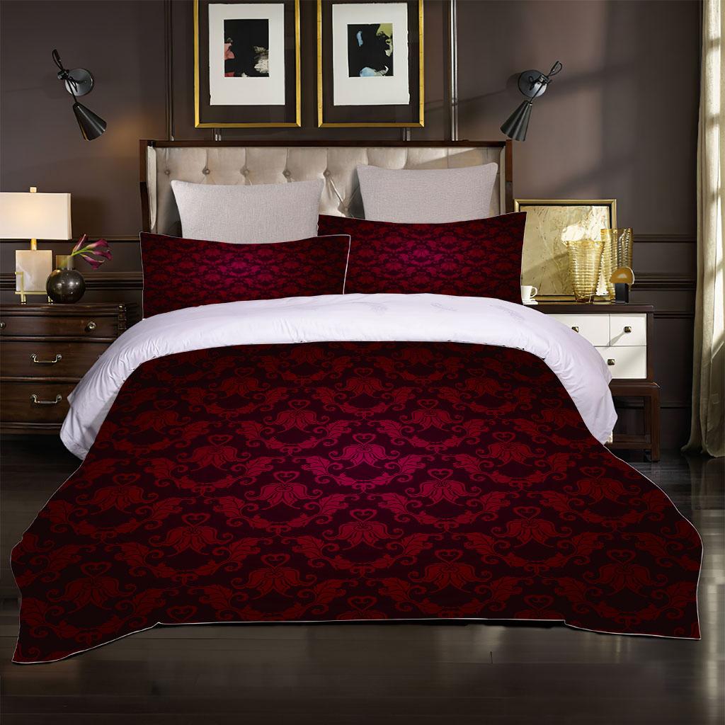 

Bedding Set 3D Artistic Flower Print Soft Polyester Quilt Cover Queen Double Full Twin Single Size Duvet Cover Pillow Case W200xL220cm