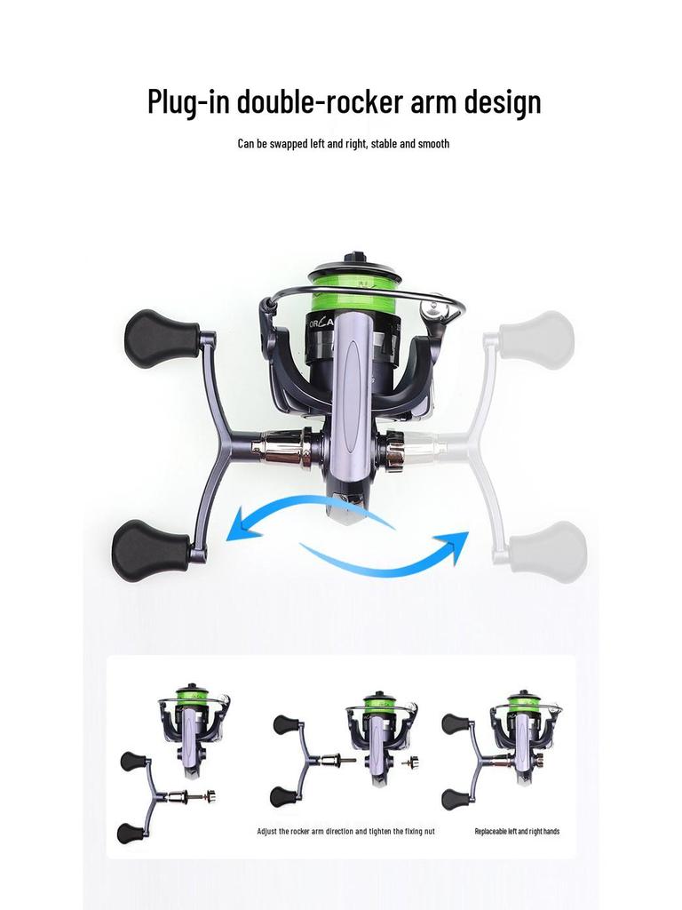 Full Metal Fishing Reel - Spinning Reel with Line Cup for Sea Rod