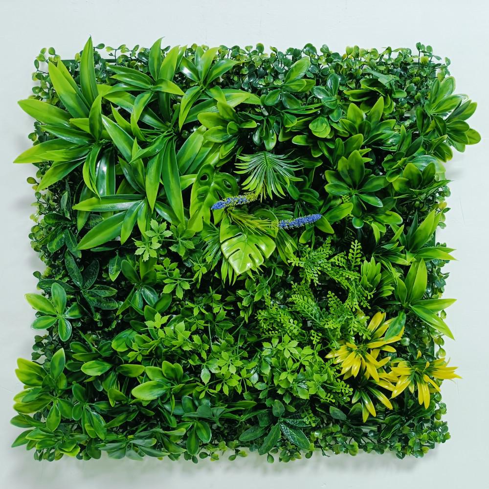 Artificial Green Plant Wall for Indoor & Outdoor Decoration - Bionic Greenery, Turf, and Hanging Floral Landscaping Background
