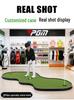 PGM Indoor Golf Set with Interlocking Green for Office, Home, and Outdoor Practice