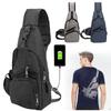 Versatile New Oxford Men Women Chest Pack With Durable Oxford Cloth And Usb Charging