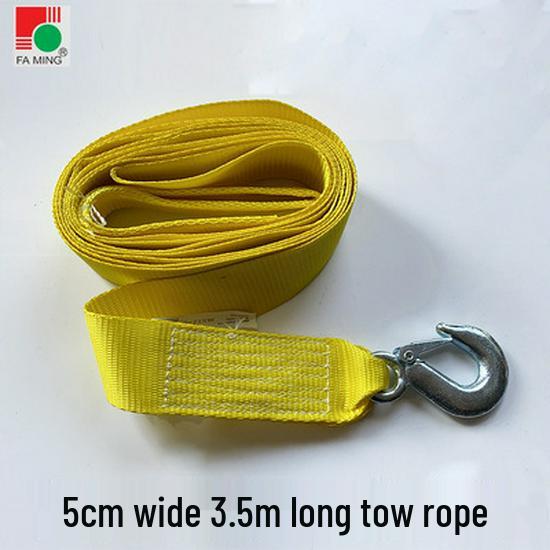 

Двухслойный буксировочный ремень для автомобиля с U-образным крюком - Сверхпрочный аварийный трос для буксировки