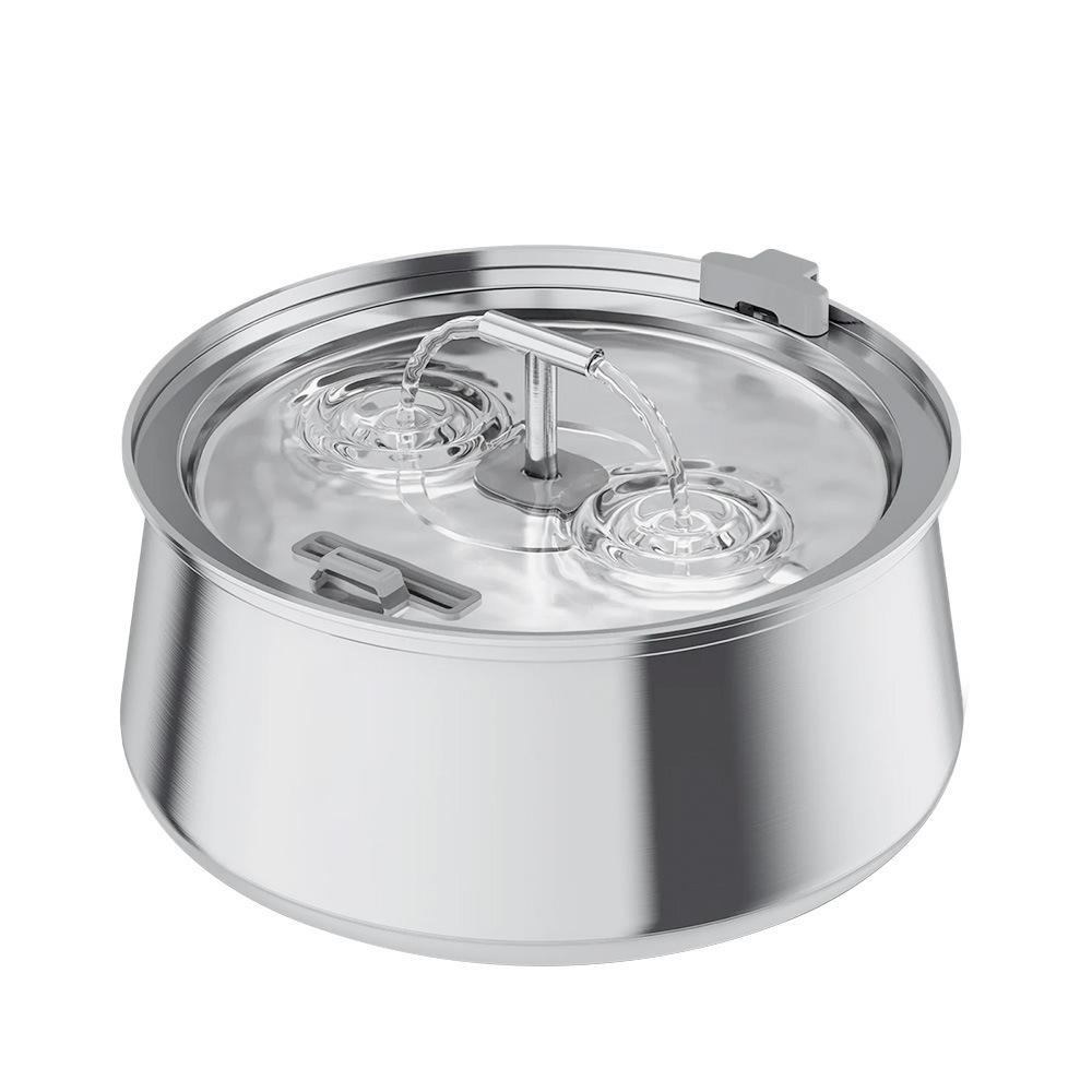 SUS304 Stainless Steel 4L Automatic Pet Water Dispenser with Visible Window