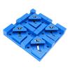 4Pcs Woodworking Right Angle Clamp 2 Modes Adjustable 90 Degree Woodworking Corner Clamp for Boxes Drawers Cabinets Blue