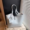 Simple and casual high-end single shoulder axillary commuting big bag for women's summer new large-capacity tote bag
