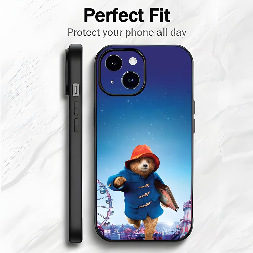 Lovely Bear P-Paddington Movie Phone Case Phone Case Soft Packaging Lightweight For iPhone17 16 15 14 13ProMax
