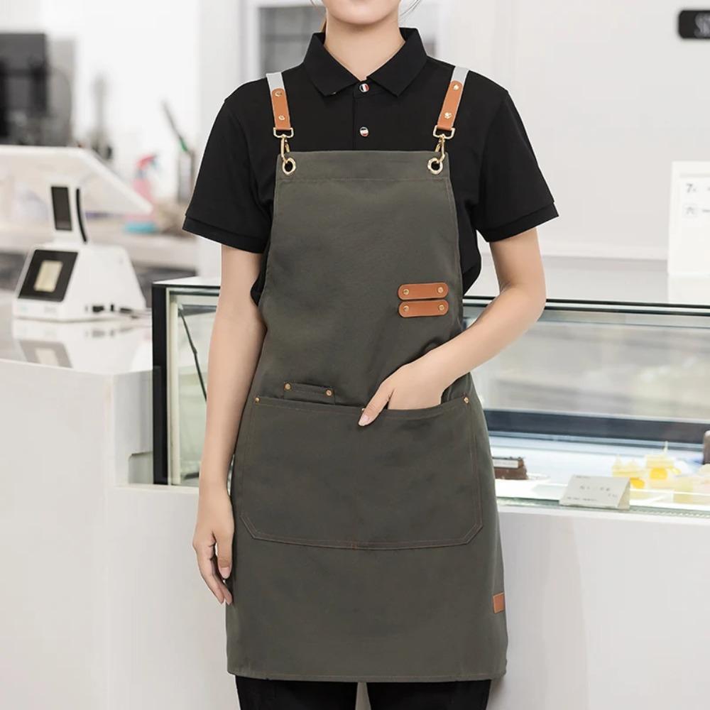 

Waterproof Nails Studios Uniform Fashion Kitchen Aprons Grill Apron Canvas Aprons Bar темно-синього кольору