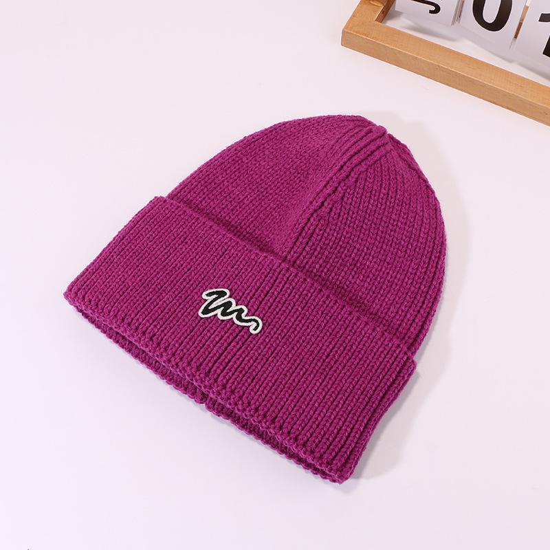 Autumn and Winter Wool Hats for Men and Women Korean Style Versatile Couples Cold Hats Simple Street Ear Protection Warm Knit Hat