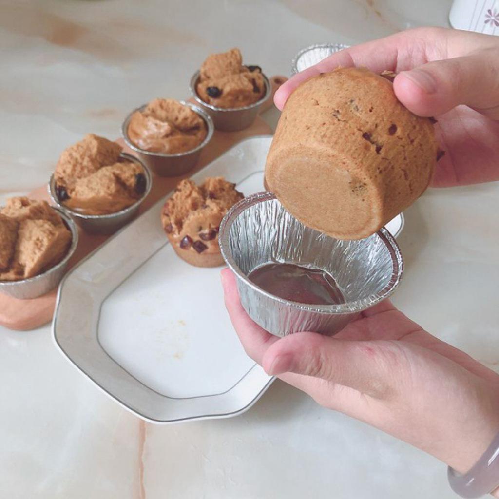 40 kusů hliníkové fólie koláčový talíř hliníková fólie papírový talíř dortová fólie koláčový talíř malý koláč tartaletkový talíř pečicí forma