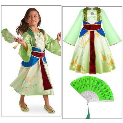 Elsa Prinses Hanfu Jurk voor Meisjes - Halloween Mulan Kostuum