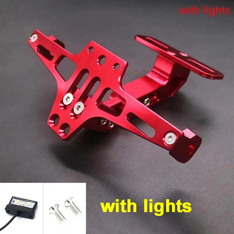 Motorcycle Rear License Plate Mount Holder Turn Signal Lights For Kawasaki Z750 Z800 Honda Yamaha MT07 MT09 MT10 R1 Accessores