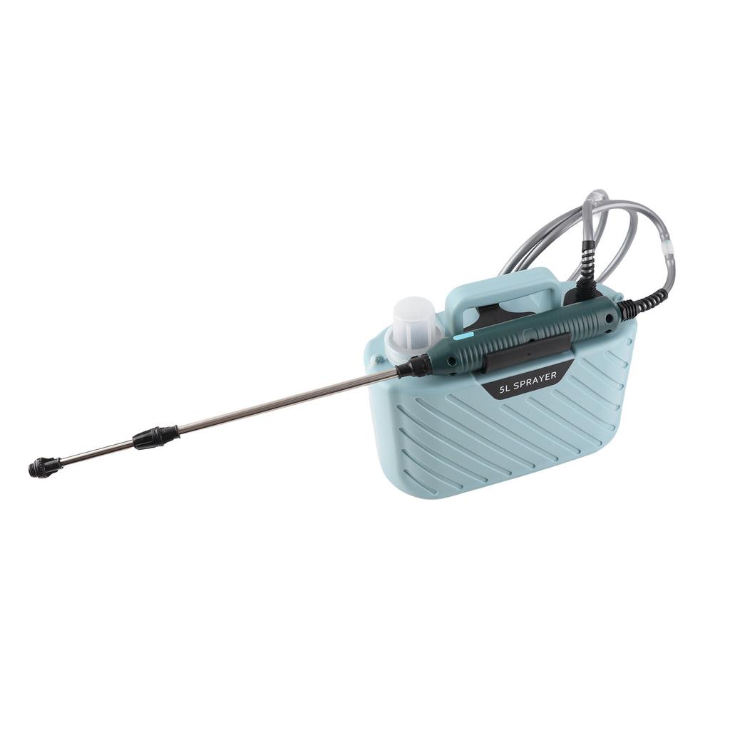 Electric Plant Sprayer Battery Powered 5L with 3 Nozzles Retractable Wand   Shoudler Strap Garden Sprayer for Lawn