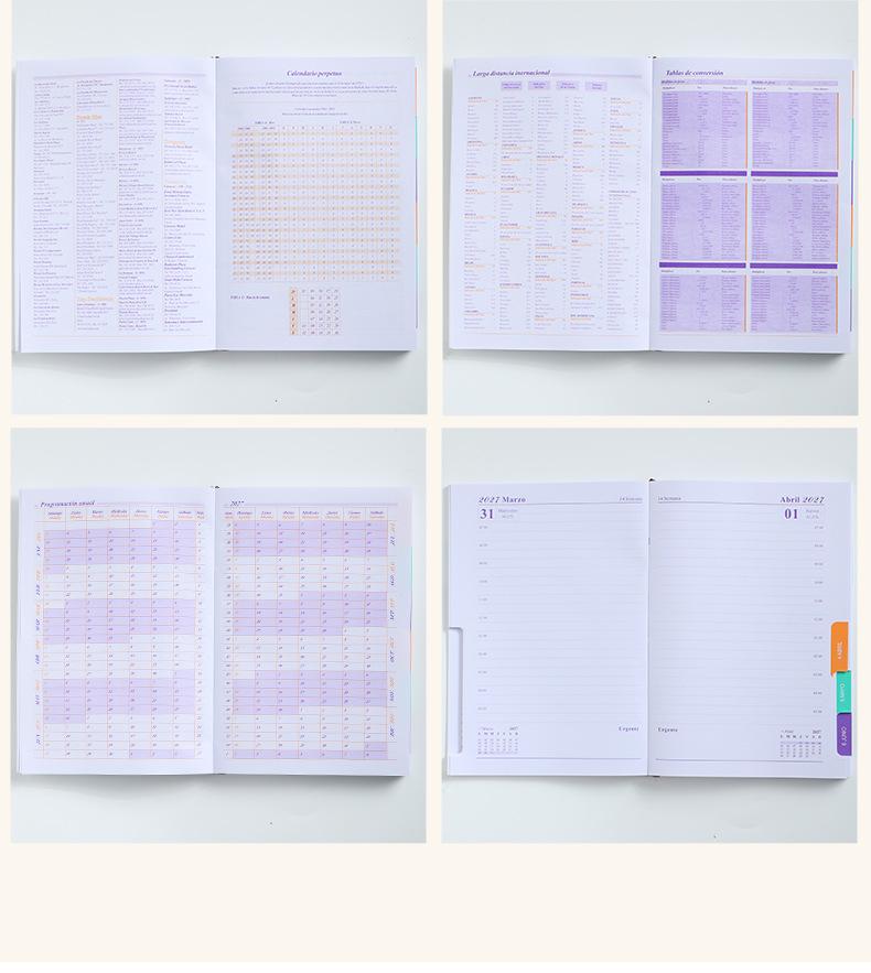 A5 2027 Spanish-English Daily Diary & Planner Gift Set