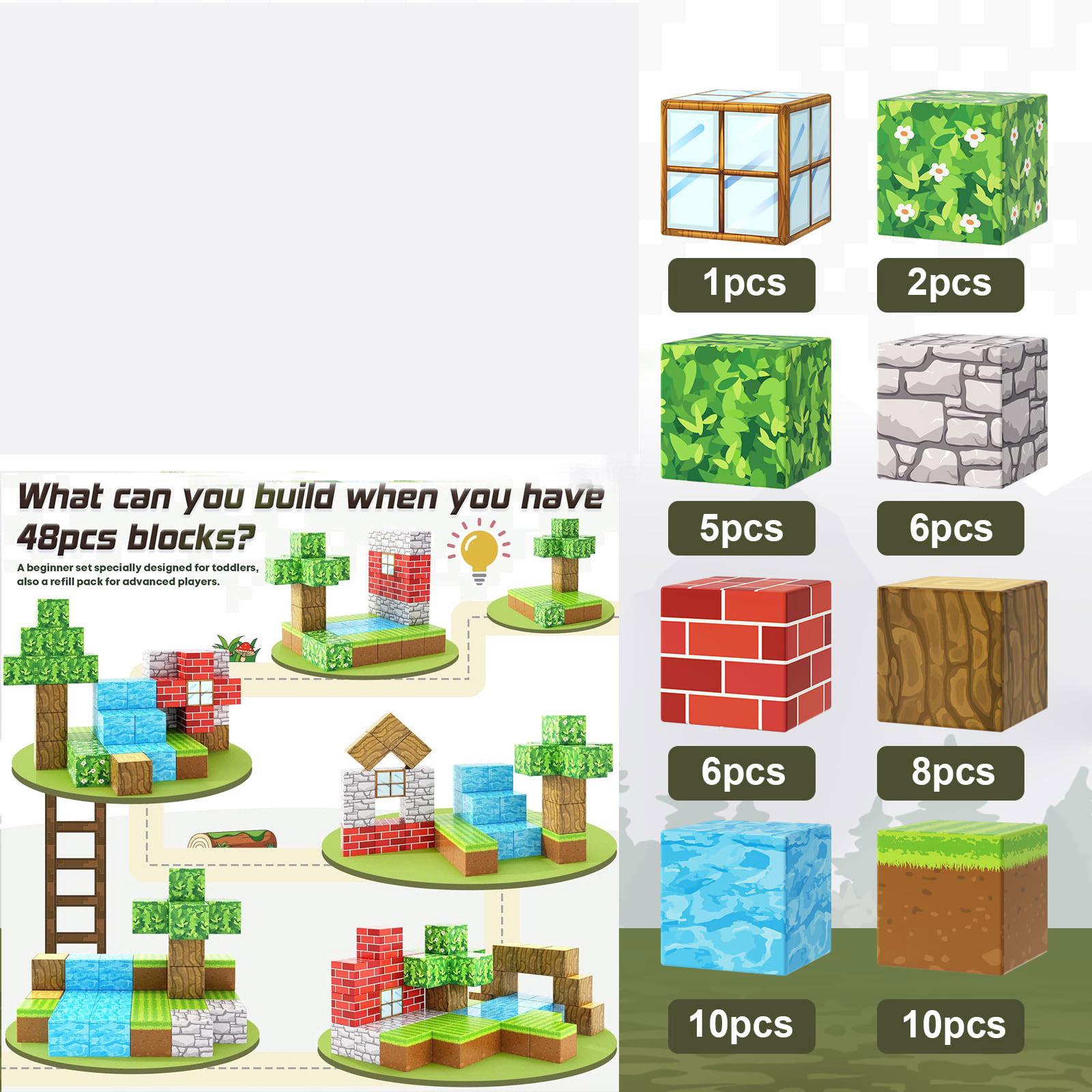 Primitive Forest Series Magnetic Building Blocks: Children s Magnetic Toy Set