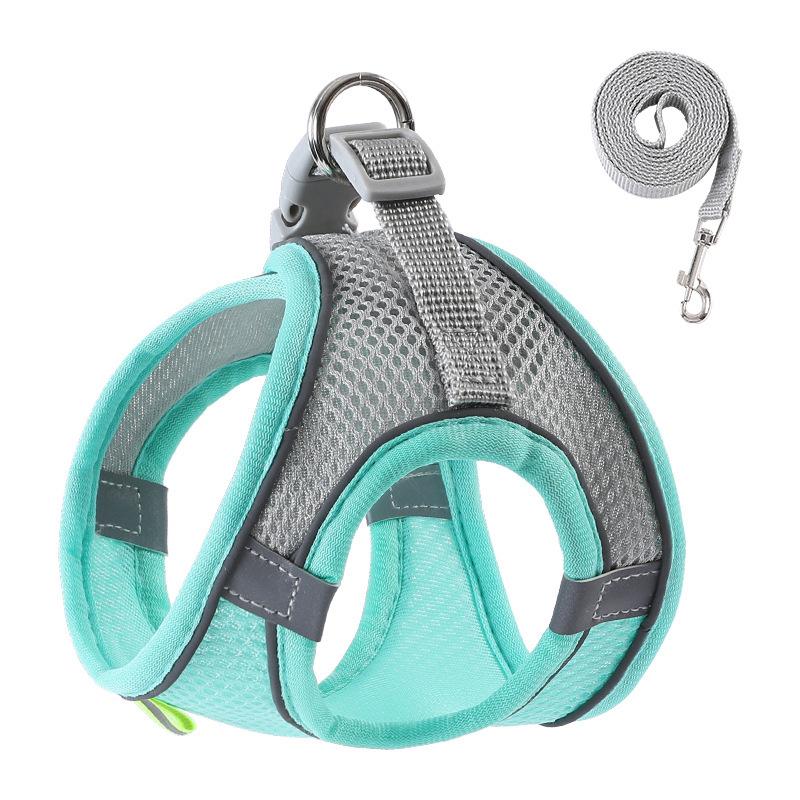 Cinghie pettorali e dorsali per animali domestici, Guinzaglio per cani in stile gilet, Guinzaglio riflettente per cani, Guinzaglio per gatti, Catena per cani, Guinzaglio per cani