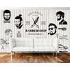 Retro Nostalgic Wallpaper Beauty Salon Background Wall Painting Barber Shop 3d Wallpaper