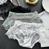 Ladies Spring Summer Cute Lace Edge Soft Cute Lace Mesh Sexy Panties
