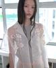 Obeodyupeulleeo Embroidery Organza Shirt_Cream