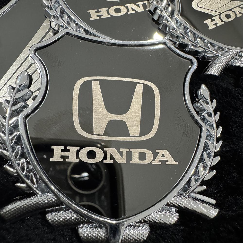Honda Metal Emblem Shield Wheat Ear Badge Decals Exterior Decor Accessories for All Honda Car & Motorcycle Models KP5