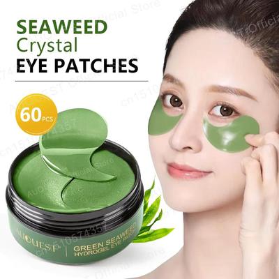 60pcs Seaweed Crystal Eye Mask Patches Hyaluronic Moisturizing Anti Dark Circles Beauty Patches For Eye Masks Skin Care