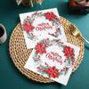 Christmas Printed Napkins Christmas Theme Printing Paper Towel Square Christmas Design Tissue Paper For Christmas Theme Parties
