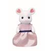 Figurine famille souris marshmallow sylvanian - sylvanian families - 5308 - articulée et habillée - mixte