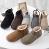 Mini Snow Boots Women's New Winter Velvet Warm Non-slip Short Tube One Pedal Bread Cotton Shoes Student Tide