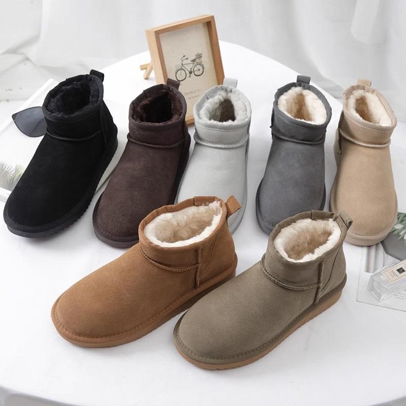 Mini Snow Boots Women's New Winter Velvet Warm Non-slip Short Tube One Pedal Bread Cotton Shoes Student Tide