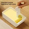 Scatola Affettaburro 2-in-1 con Coperchio Spatola Inclusa Sicuro Inodore Contenitore Taglia Burro per Frigo Cucina