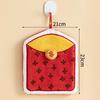 Coral Fleece Hand Towel Creative Spring Festival Hongbao Lucky Bag Thick Hand Towel Hanging Kitchen Bathroom Towel Small Gift