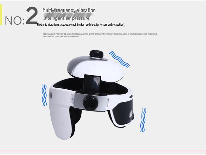 Automatic Scalp Massager Helmet for Migraine and Fatigue Relief, Sleep Aid, and Meridian Dredging.