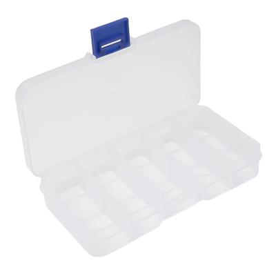 A Practical Multi Compartmented Plastic Box Suitable For Storing Various Types Of Jewelry Including Earrings And Rings