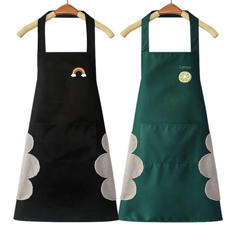 Waterproof & Oil-Proof PVC Logo Apron with Waistband for Kitchen and Catering