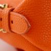 Salvatore Ferragamo Fiamma Handbag 2WAYShoulder Orange leather Women Used