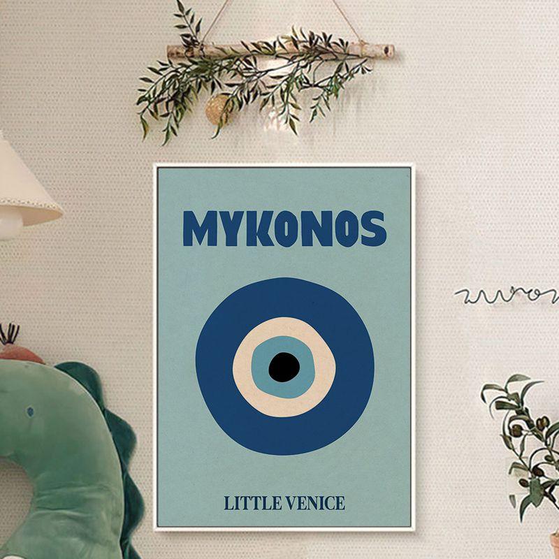 Abstraktní tvar oka Ruka Moon Citát Vysoce kvalitní tisk a plakáty Vintage Nástěnná malba Obraz na plátně Obývací pokoj DomůDekorace