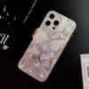 Fliederfarbener Schmetterling für Apple17promax für IPhone16 Handyhülle 15 Federgarn Temperament 14 Halterung 13 Ästhetisch